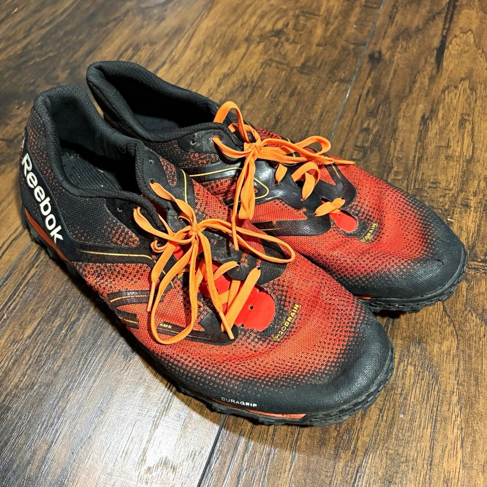 Reebok CrossFit H2ODRAIN Orange Black Men 12 Athletic Sneakers V70347